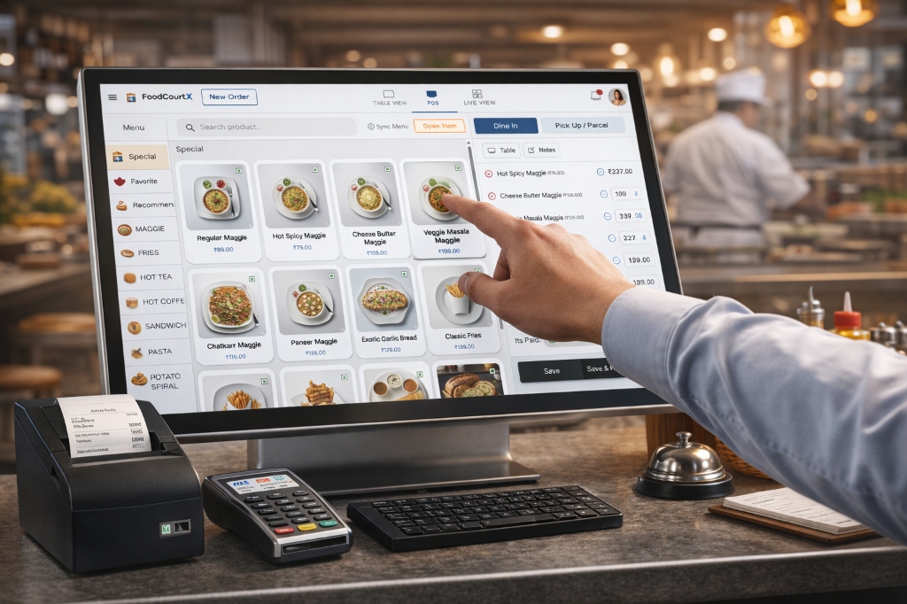 FoodCourtX POS Interface
